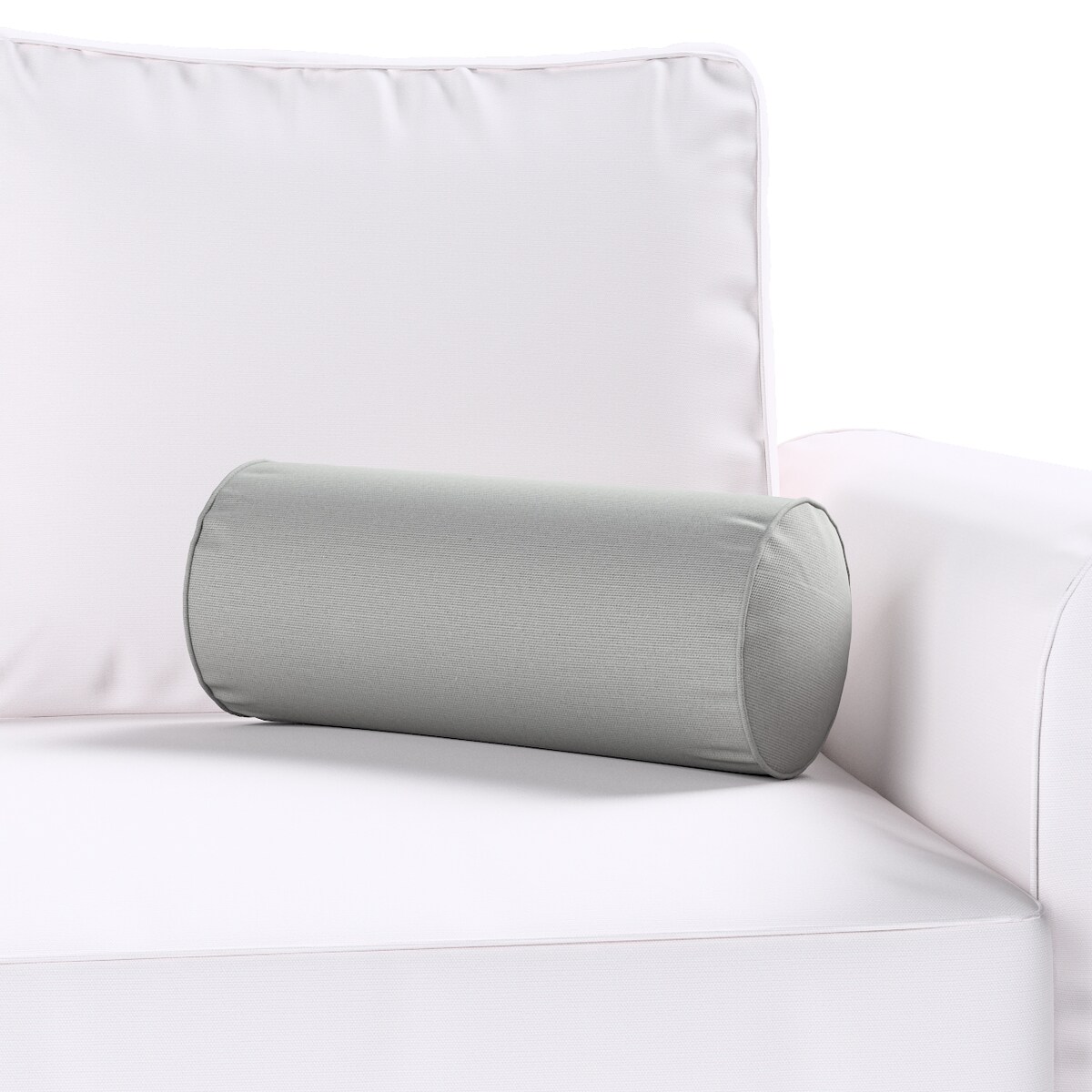 Poduszka wałek prosty, szary, Ø16 x 40 cm, Loneta