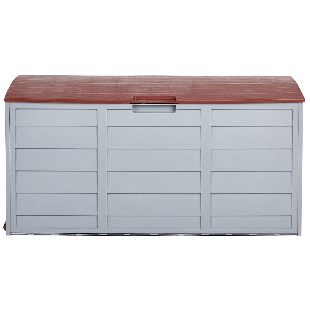Skrzynia ogrodowa 112 x 50 cm szaro-brązowa LOCARNO