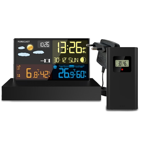 Stacja pogody Berdsen BD-912 bezprzewodowa cyfrowa higrometr DCF barometr