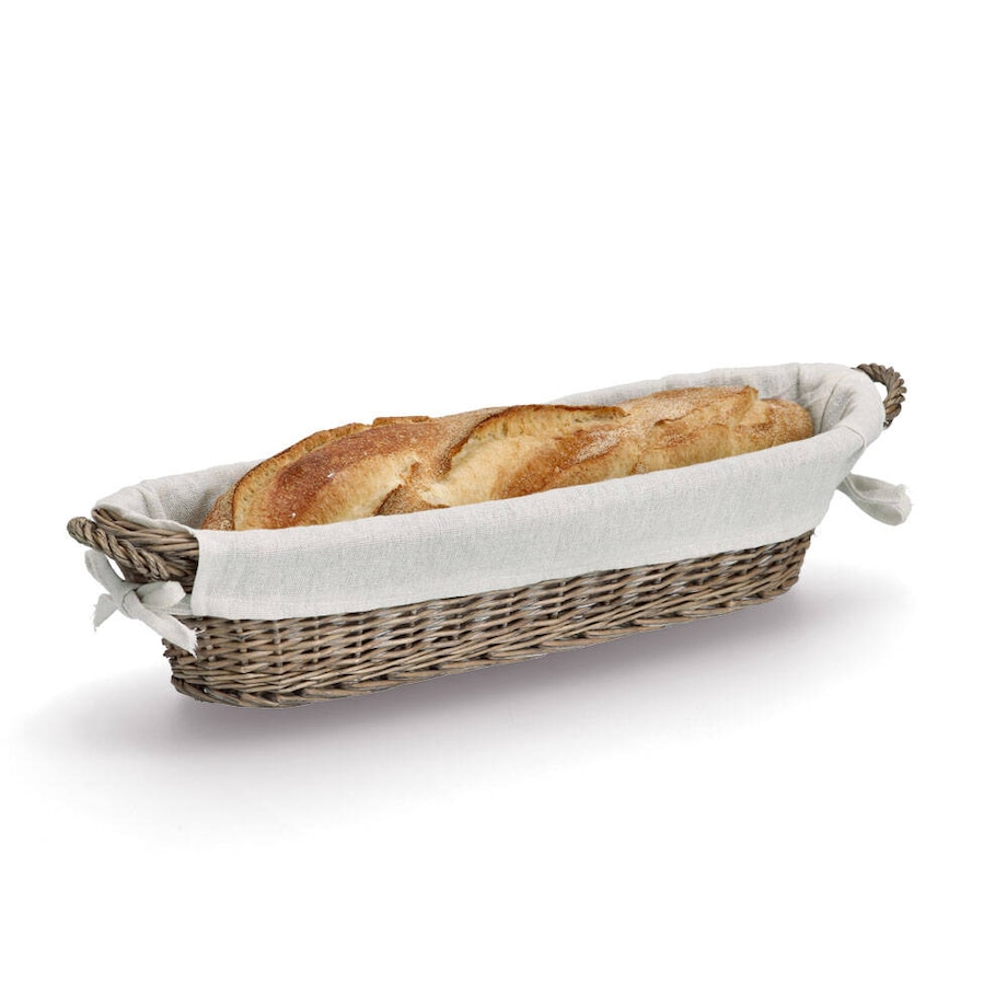 Wiklinowy koszyk na chleb, 49 x 14 x 10 cm