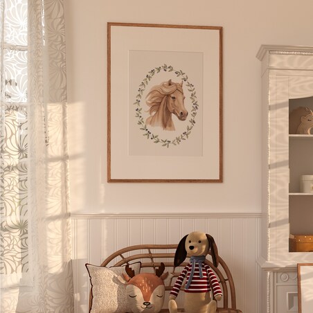 Plakat dla dzieci Koń Kasztan 40x50