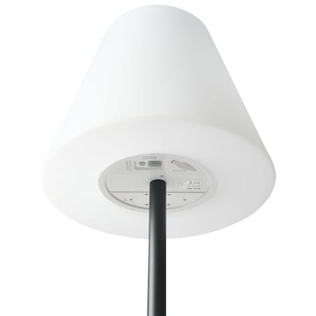 Lampa ogrodowa stojąca solarna LED FONESCA Z pilotem Biały