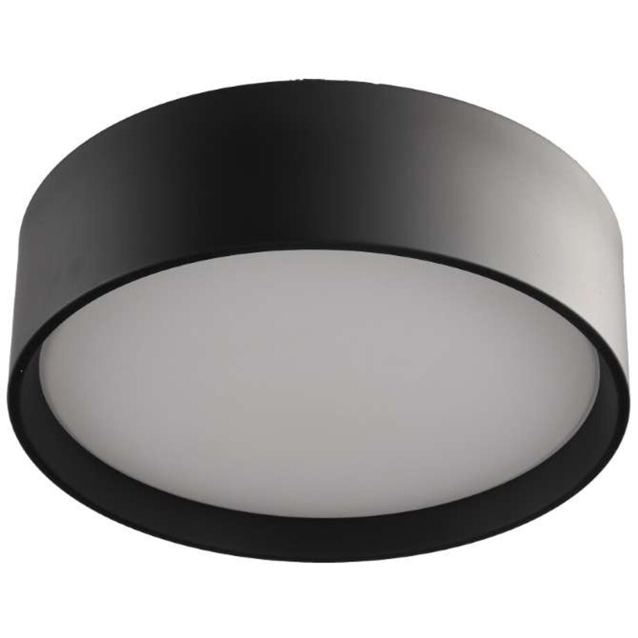 LAMPA sufitowa HUDSON LP-043/1C BK Light Prestige okrągła OPRAWA plafon LED 24W 3000K metalowy czarny