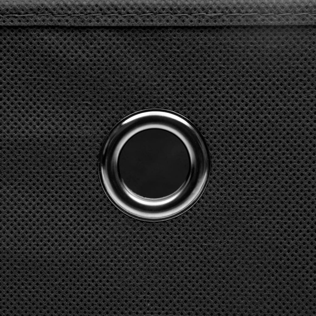 vidaXL Pudła z pokrywami, 10 szt., czarne, 32x32x32 cm, tkanina