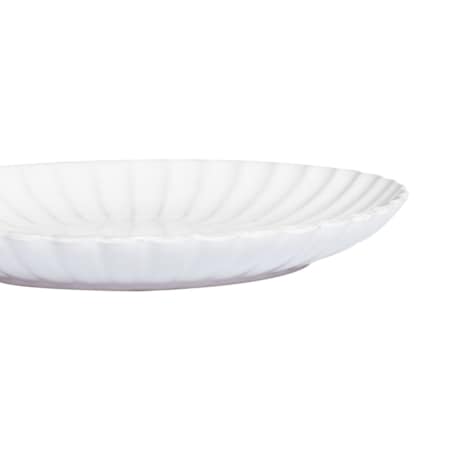 Zestaw 8 dużych talerzy NETTLE Kamionka Złamana biel