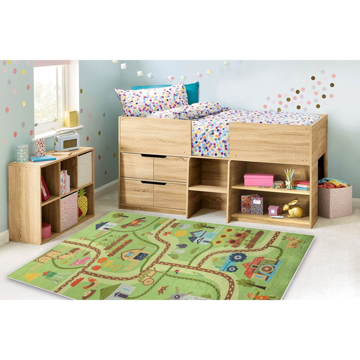 Dywan do prania BAMBINO 50200 Wioska, ulice, 200x290 cm