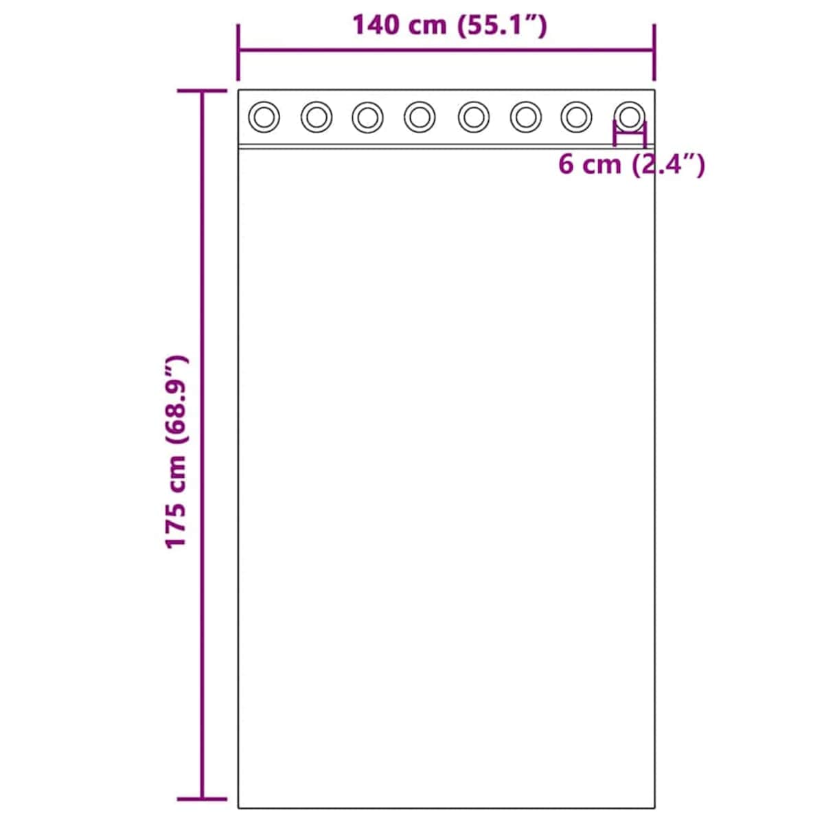 vidaXL Zasłony woalowe z przelotkami 2 szt. Jasnobrązowe