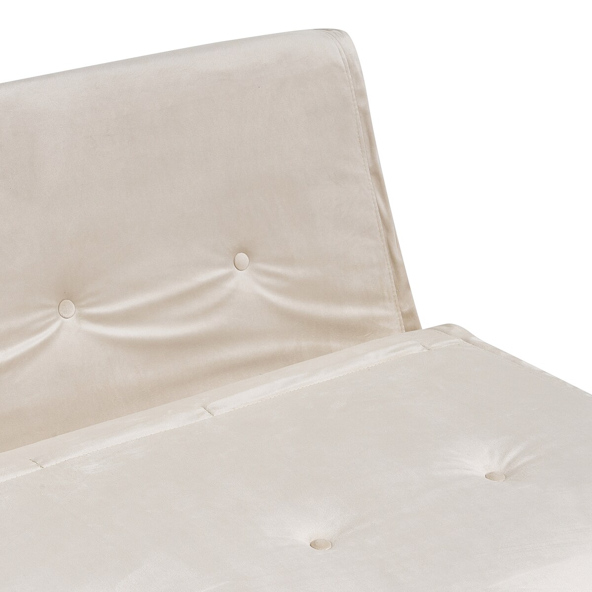 Sofa rozkładana dla 2 osób VESTFOLD Welur Beżowy