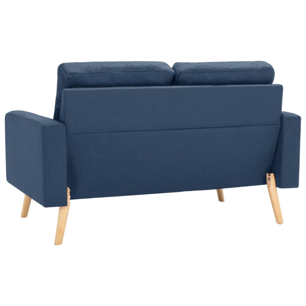 vidaXL 2-osobowa sofa, niebieska, tapicerowana tkaniną