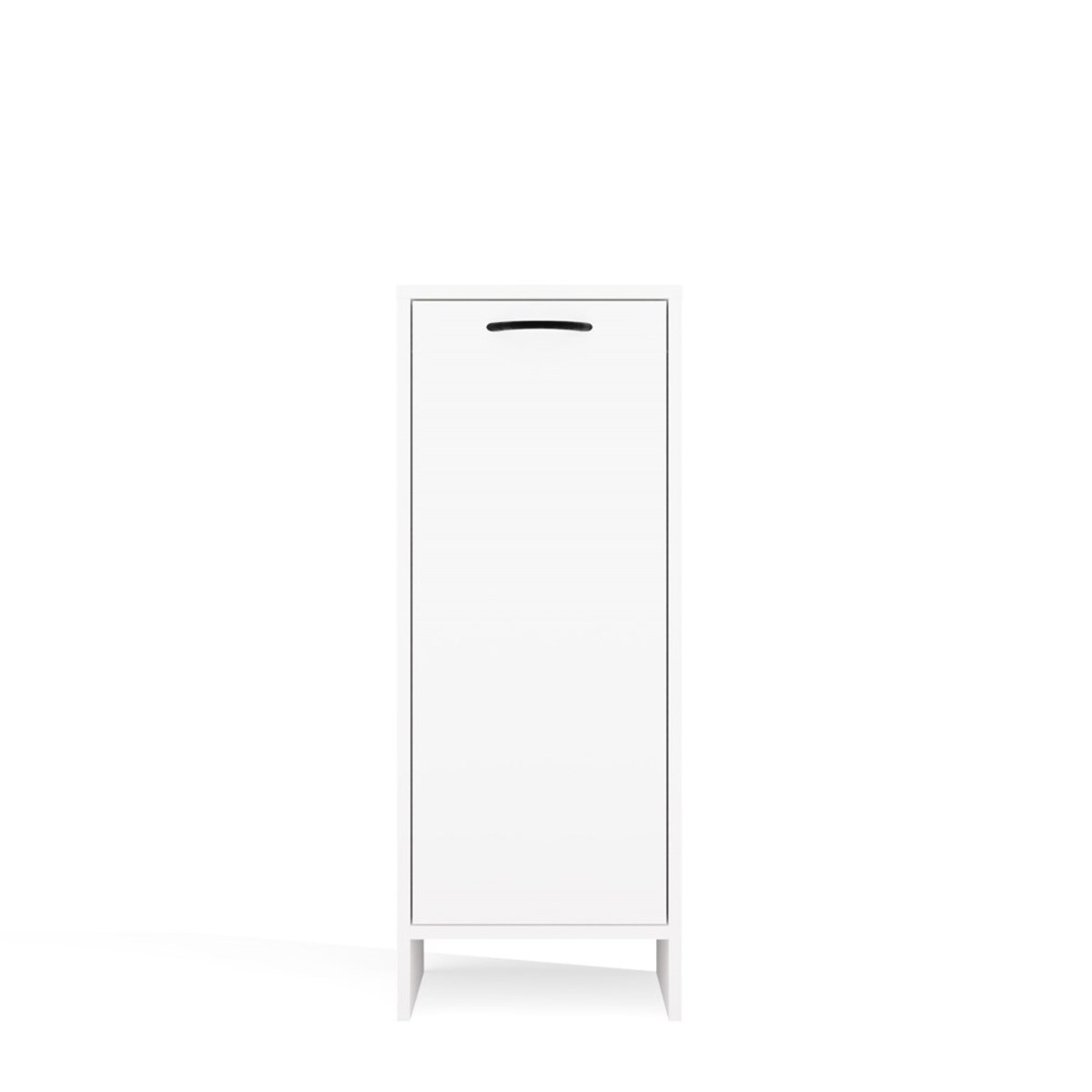 Szafka Łazienkowa NINA 1D BIAŁA 1 Drzwi Regał Słupek 3 Półki Do Łazienki