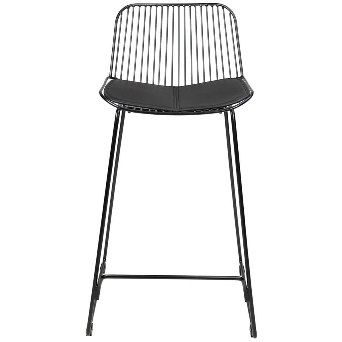 Krzesło barowe Miles MC-176H.76 druciane industrial czarne