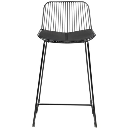 Krzesło barowe Miles MC-176H.76 druciane industrial czarne