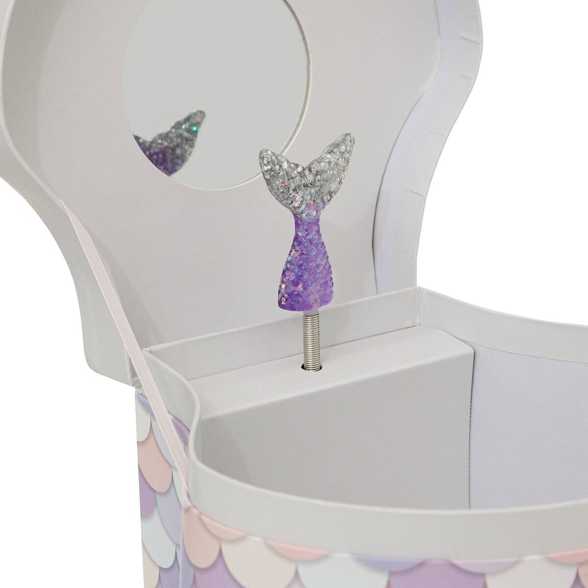 Pozytywka w kształcie muszelki SIRENE, z lusterkiem