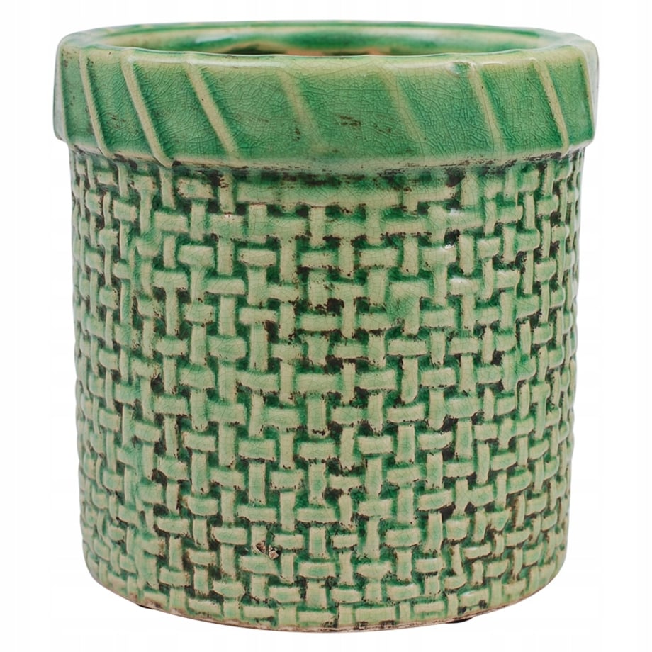 DONICA KOSZ ceramiczna zielona śr. 13cm