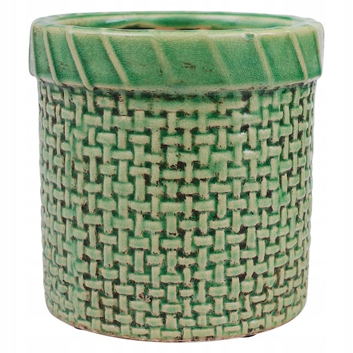 DONICA KOSZ ceramiczna zielona śr. 13cm