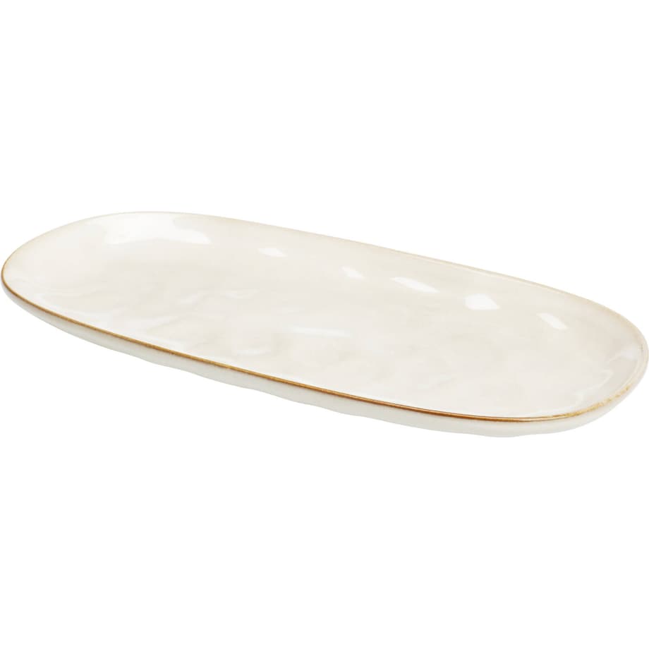 Półmisek o strukturze kamienia LAPIS tłoczony, 31,5 x 15 cm