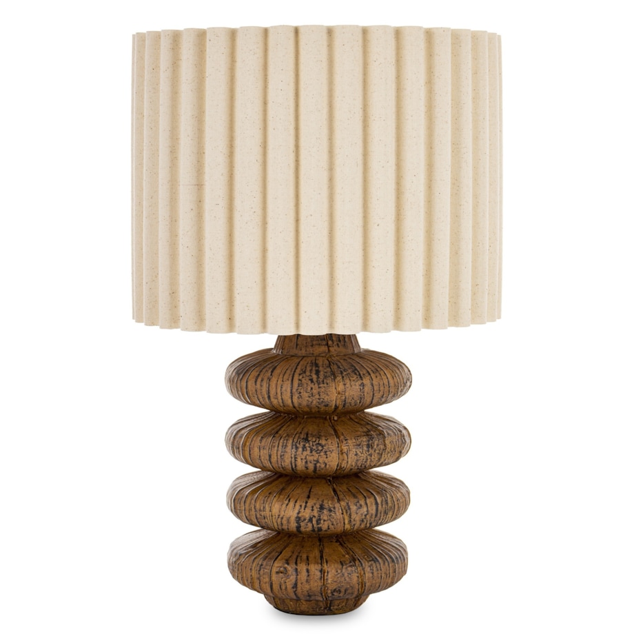 Lampa stołowa z tworzywa sztucznego i tkaniny 43,5x27x27 cm DISCHI