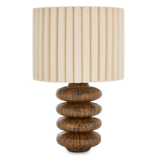 Lampa stołowa z tworzywa sztucznego i tkaniny 43,5x27x27 cm DISCHI