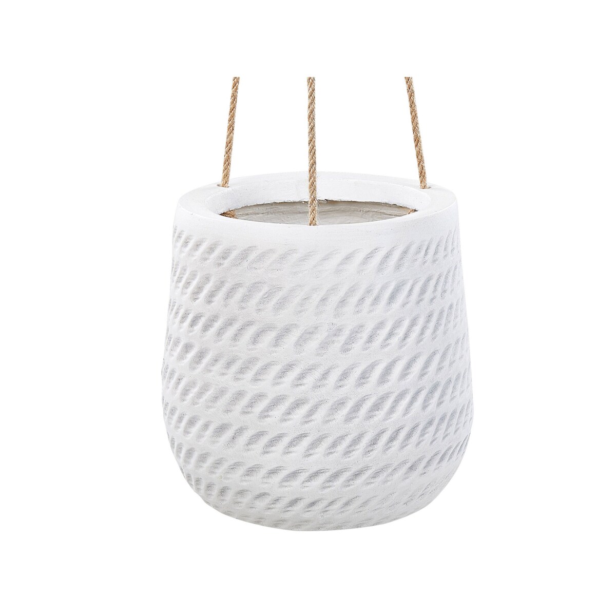Wisząca doniczka ⌀ 20 cm złamana biel LIVADIA