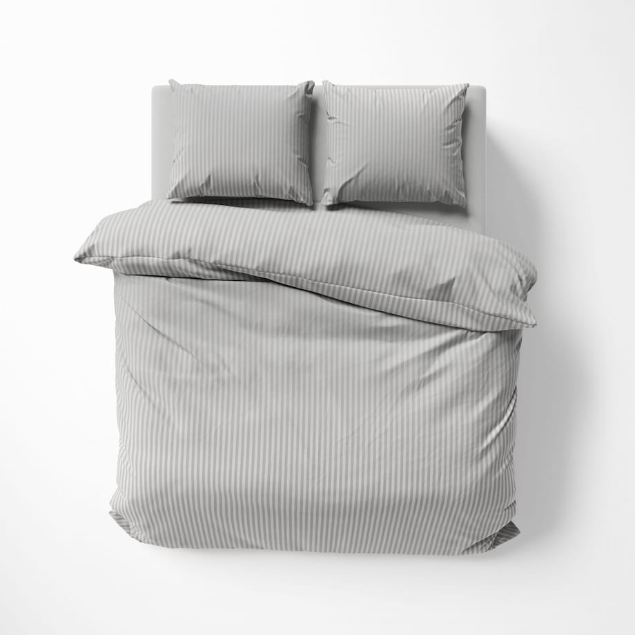 Pościel hotelowa adamaszkowa 200x220 jasno szara