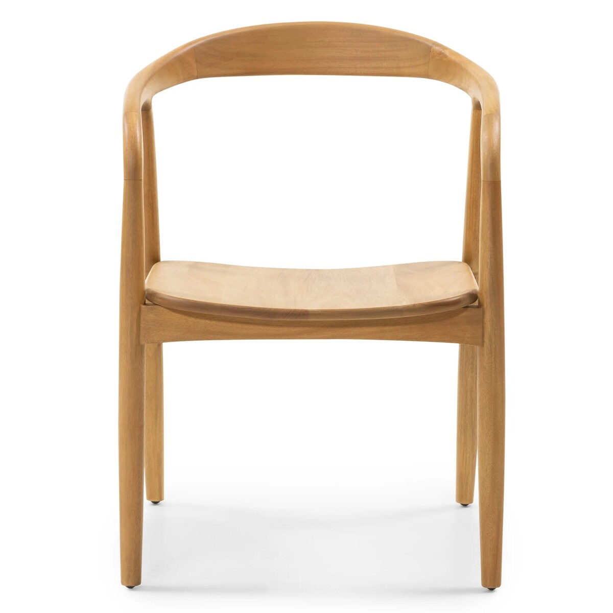 Krzesło drewniane LUSIA 80x57x59 cm naturalne zaokrąglone