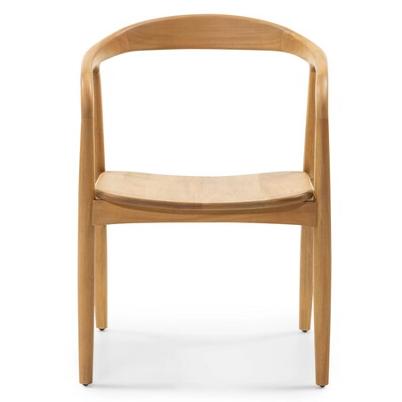 Krzesło drewniane LUSIA 80x57x59 cm naturalne zaokrąglone