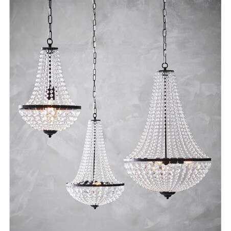 Glamour żyrandol wiszący Granso 107028 lampa nad łóżko czarna