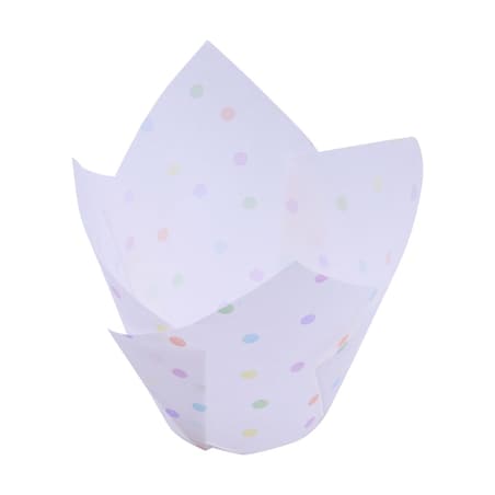 PME Papilotki tulipanowe do muffinek - motyw groszki (24 sztuki)