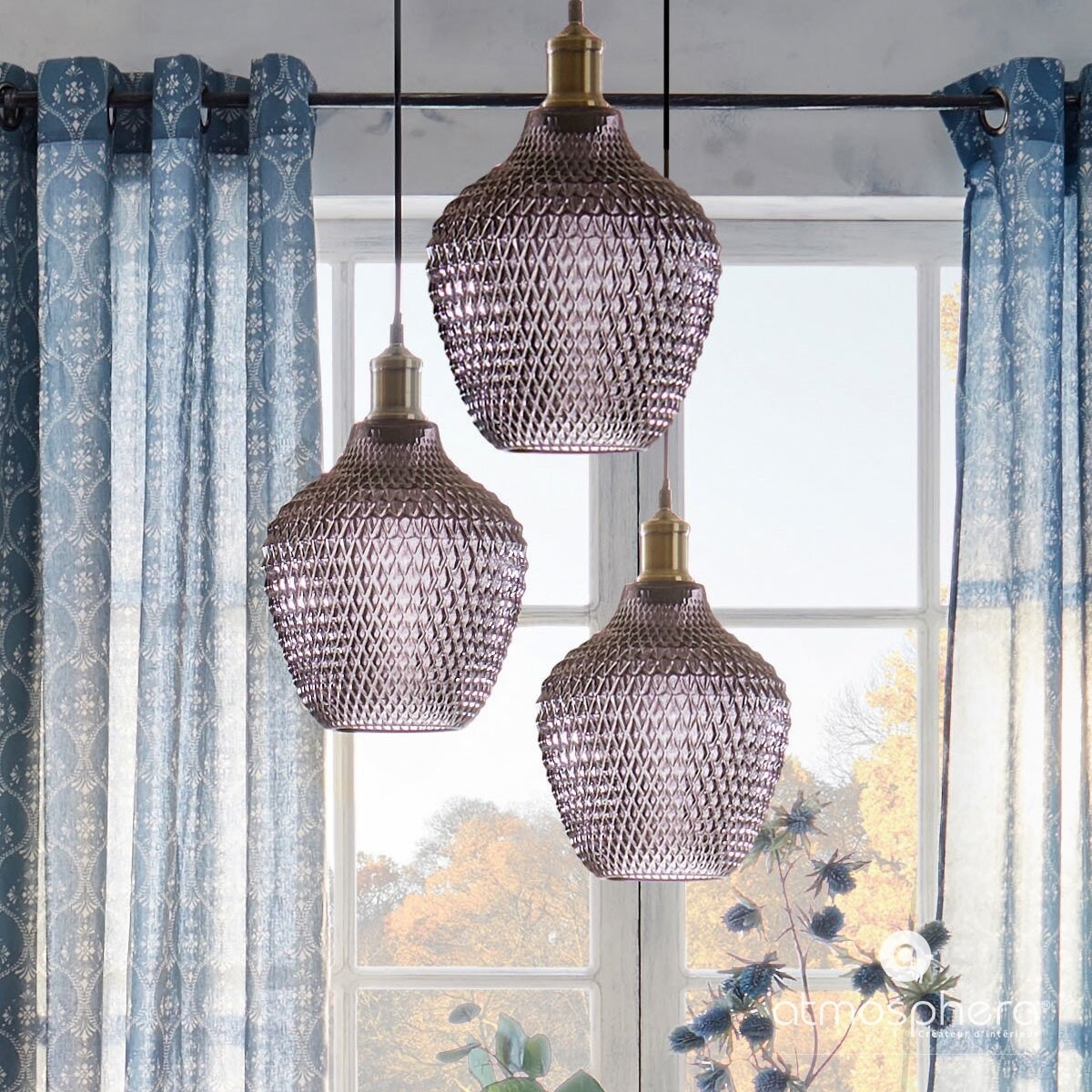 Lampa sufitowa szklana OMAHA, 25 cm