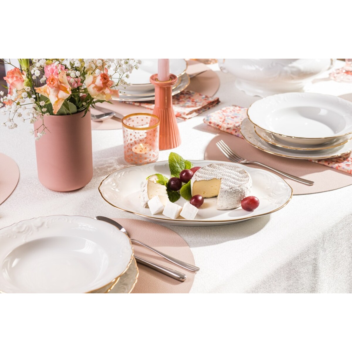 Serwis obiadowy dla 12 osób 40 el. Fryderyka Ivory 3617