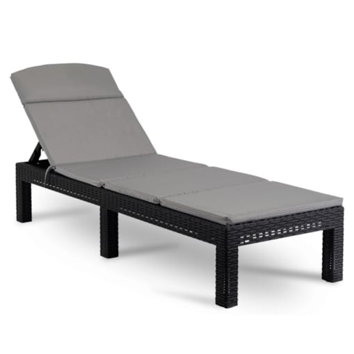 Leżak Ogrodowy Rattanowy Turystyczny Rozkładany Leżanka Łóżko LUIZJANA