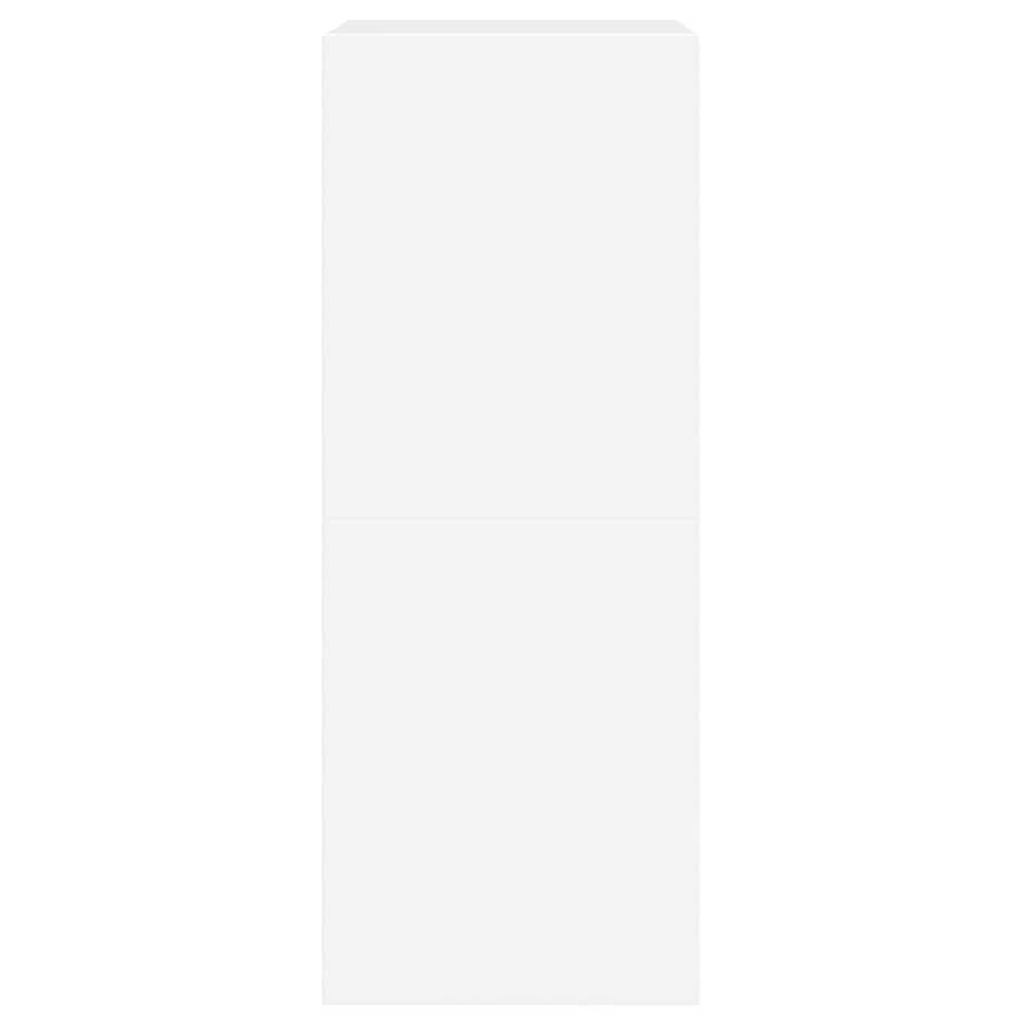 vidaXL Szafka na buty z 2 uchylanymi szufladami, biała, 60x42x108 cm