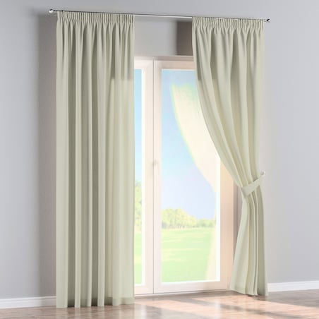 Zasłona na taśmie marszczącej 1 szt. 130x260 jasna oliwka