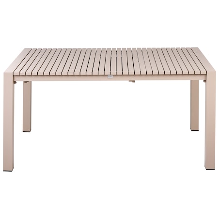 Stół ogrodowy rozkładany ARDESIO 160/220 cm 90 cm Metal Piaskowy