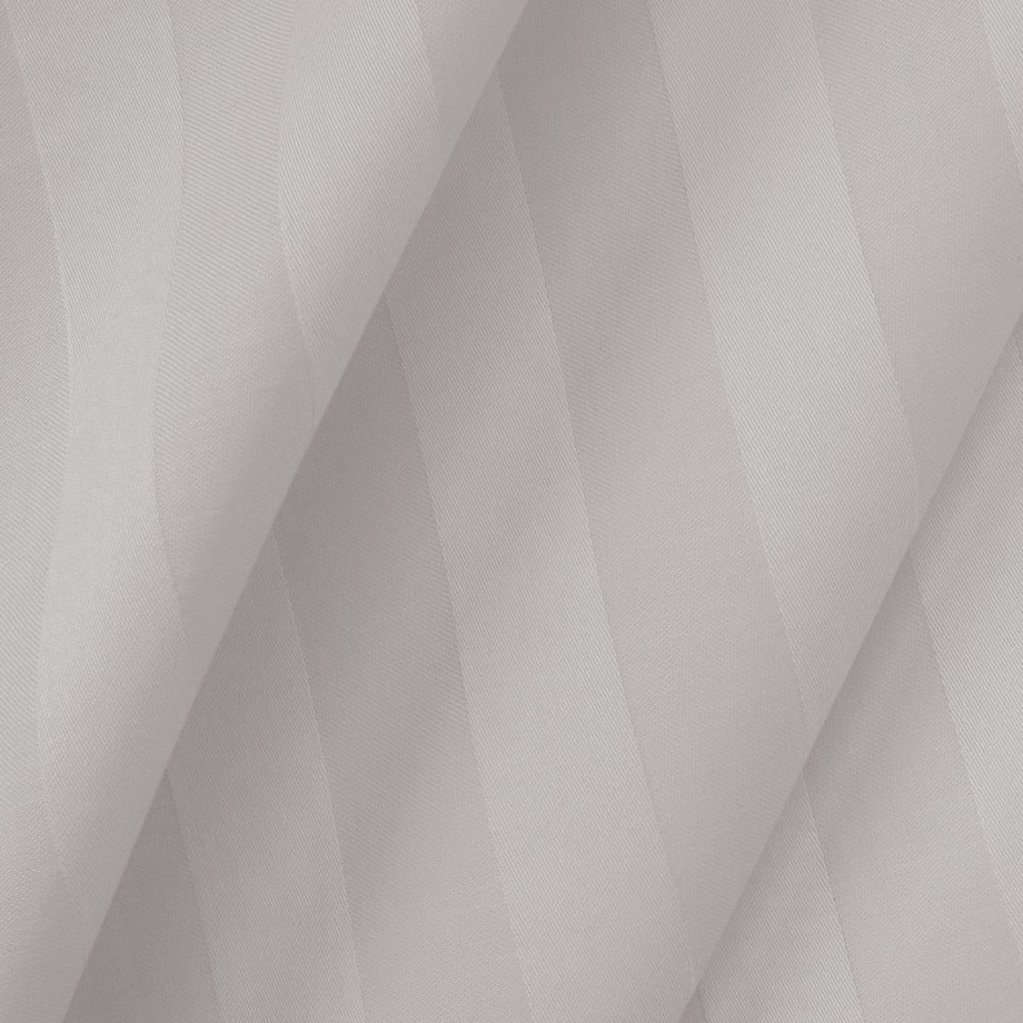 Pościel bambusowa satyna bawełniana 180x200 Bamboo paski, szara