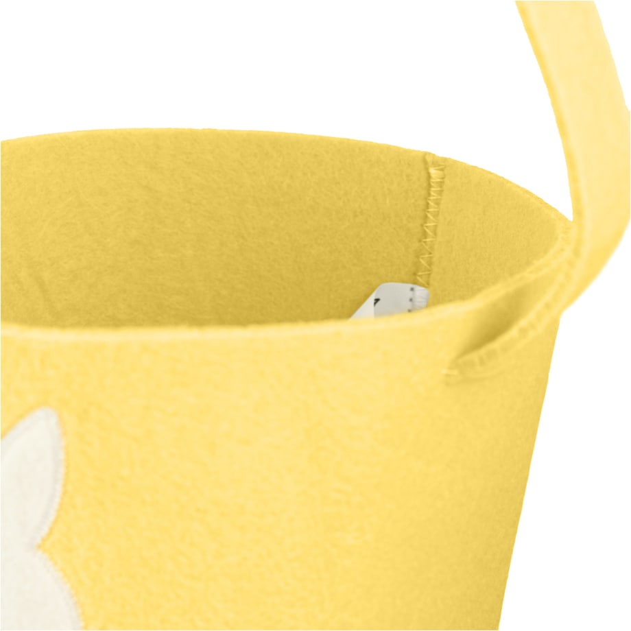 Koszyk Koszyczek Filcowy Wielkanocny Na Jajka Pisanki Dekoracja Ozdoba Z Zajączkiem Żółty