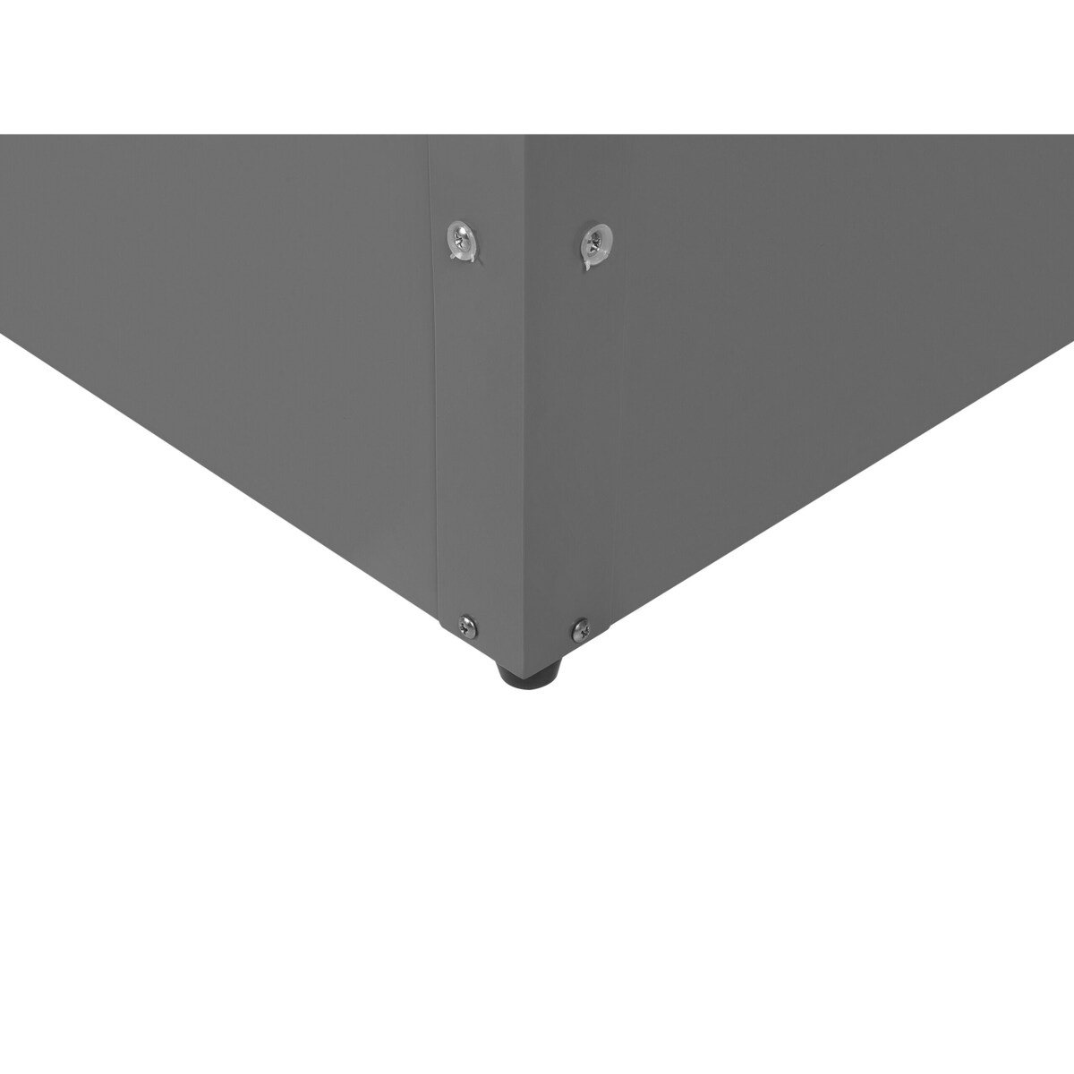 Skrzynia ogrodowa metalowa 400 l szara CEBROSA