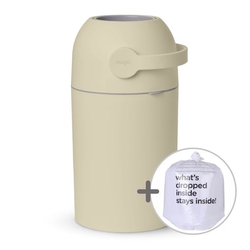 Kosz na zużyte pieluchy Magic Majestic - beżowy (na 25 pieluch) + worki