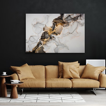 Obraz Na Płótnie Marmur W Stylu Glamour 120x80cm