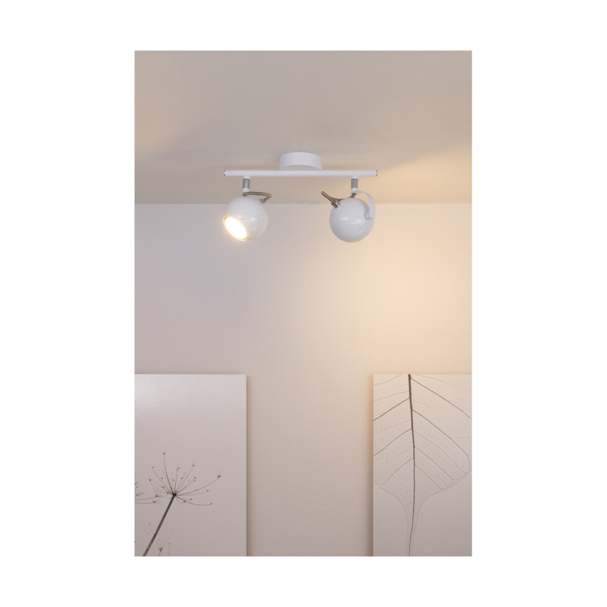 Lampa Sufitowa BRITOP Lighting 2xGU10 6W Chrom i Biel w Klasycznym Designie od Polskiego Producenta, 1 szt.