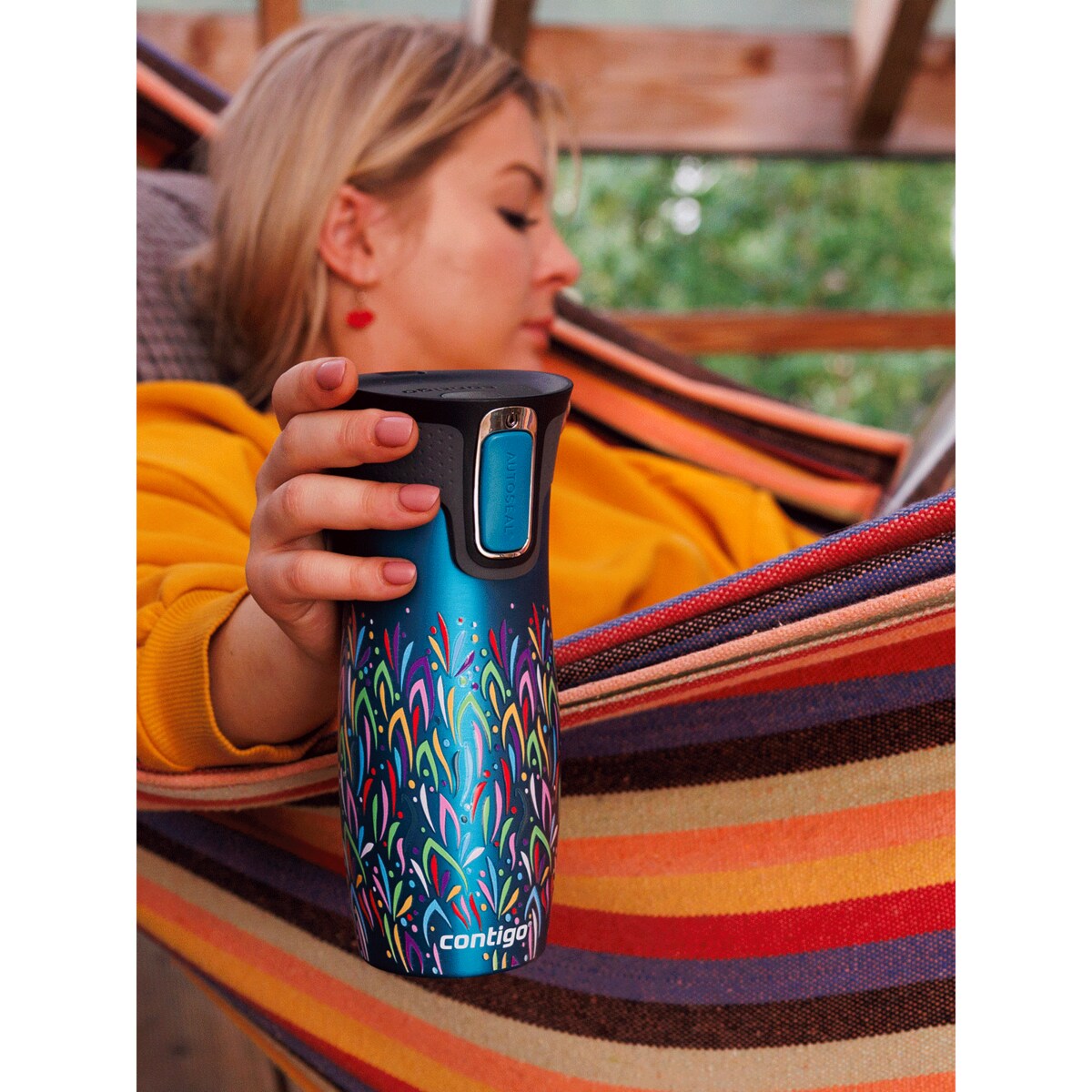 Kubek termiczny Contigo West Loop 2.0 470ml - Biscay Bay - Floresy