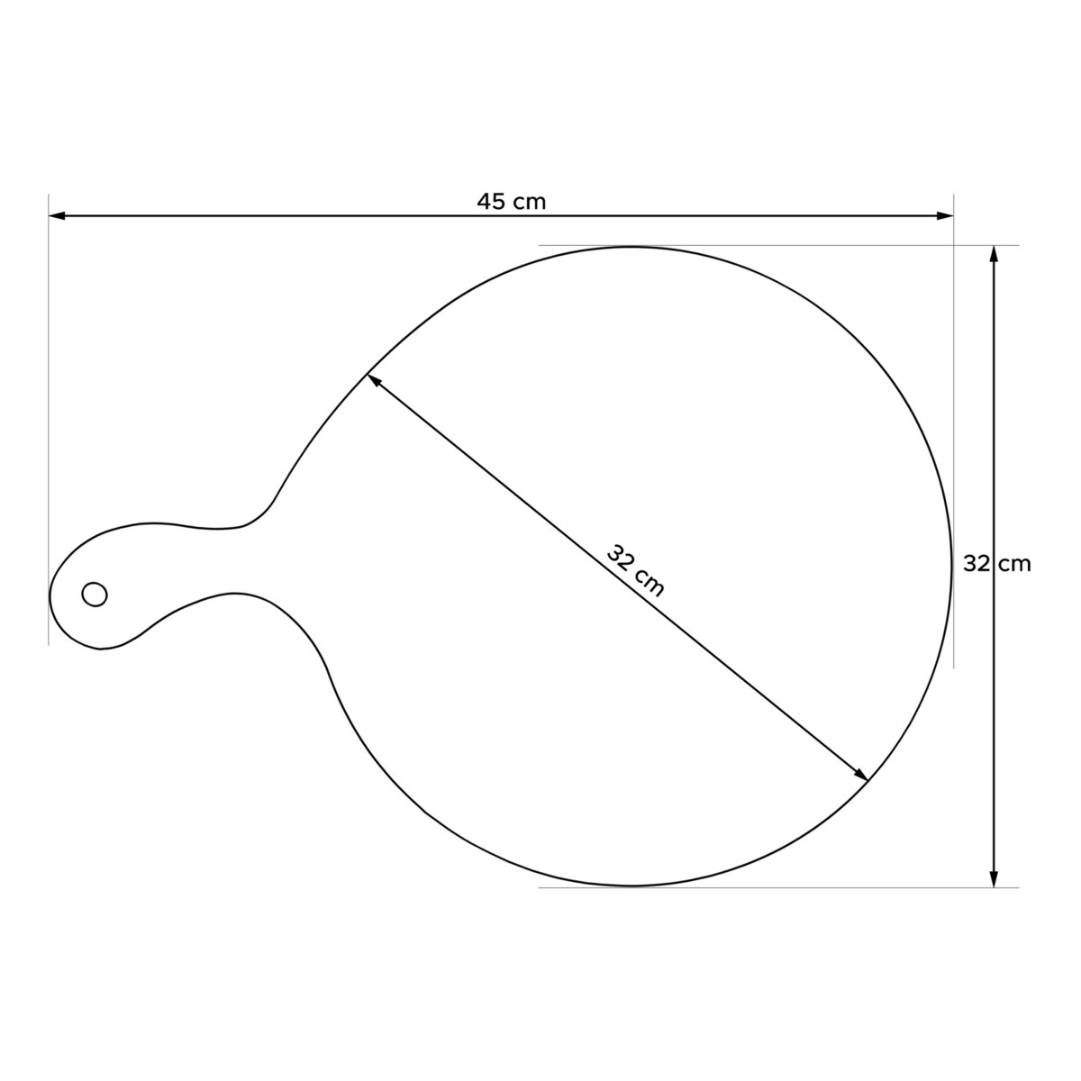 Konsimo LESTE Deska do pizzy (2szt.), drewno bukowe