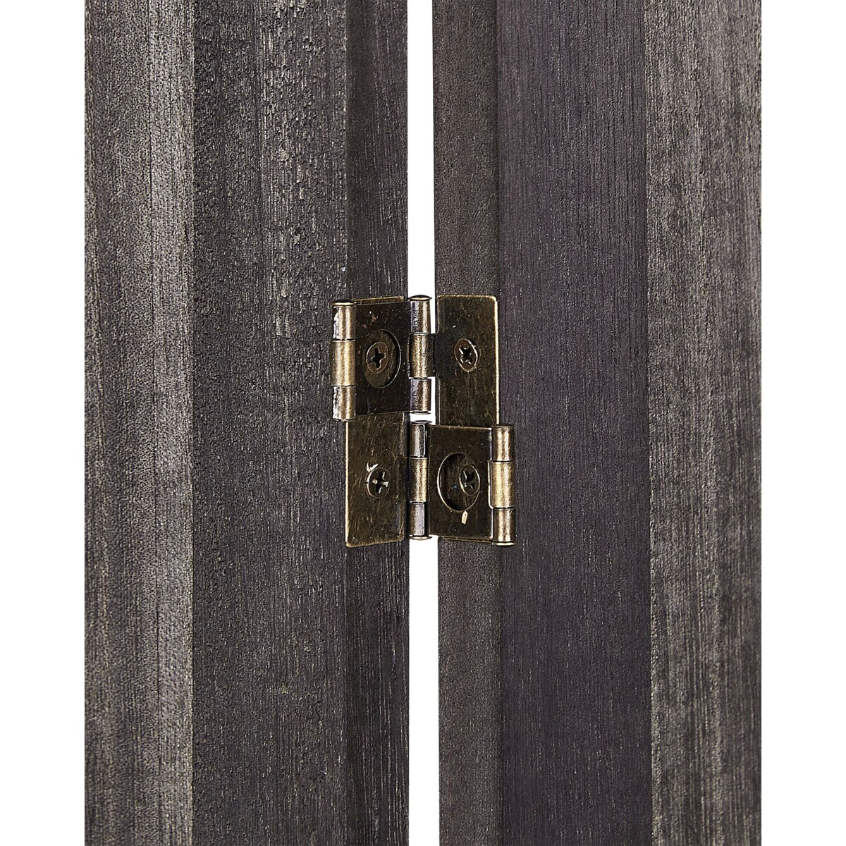 4-panelowy składany parawan pokojowy drewniany 170 x 163 cm ciemnobrązowy RIDANNA