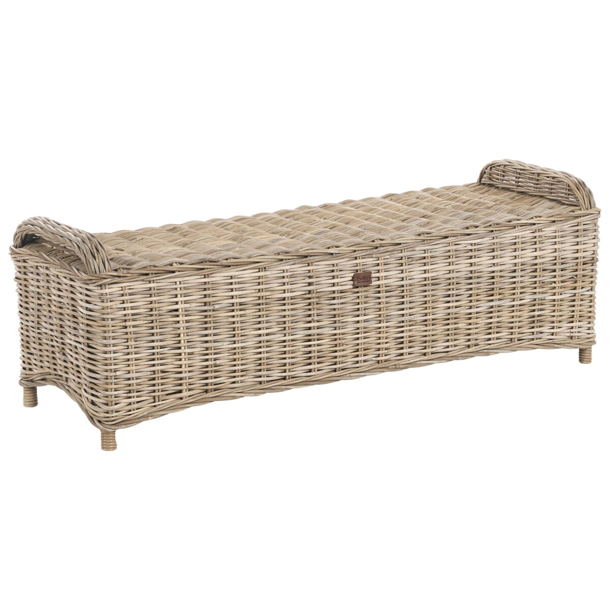 Otomana ogrodowa SUSUA 140 cm Rattan Naturalny