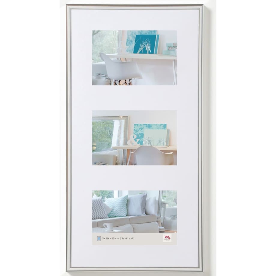 Walther Design Ramka New Lifestyle, 3x10x15 cm, srebrna