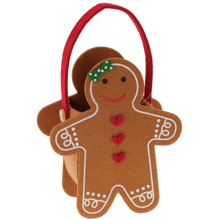 Torba filcowa z bożonarodzeniowym motywem, 13 x 15,5 cm