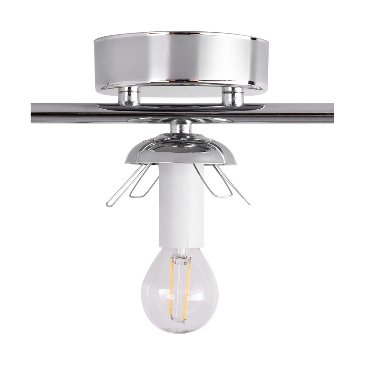 Lampa Sufitowa BRITOP Lighting 3xE14 Max.25W Klasyczne Połączenie Chromu z Białym Szkłem, Polski Producent, 1 szt.