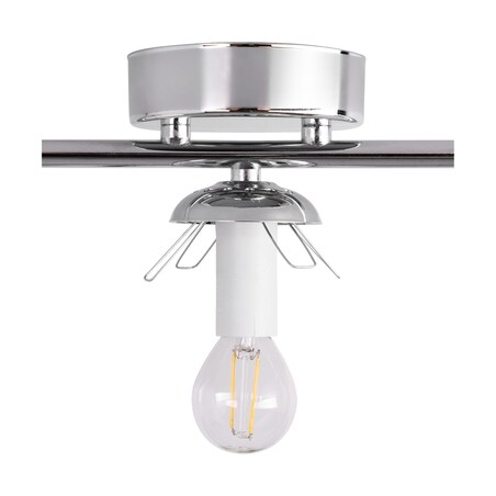 Lampa Sufitowa BRITOP Lighting 3xE14 Max.25W Klasyczne Połączenie Chromu z Białym Szkłem, Polski Producent, 1 szt.