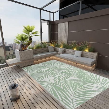 vidaXL Dywan zewnętrzny, ARAKIL zielony, 190x290 cm, PP