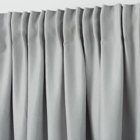 Zasłona na taśmie marszczącej srebrna aksamitna 140 x 280 cm 1 szt. 140x280 srebrny